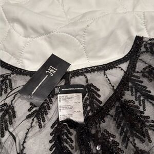 INC International Concepts Black Sequin Chemise